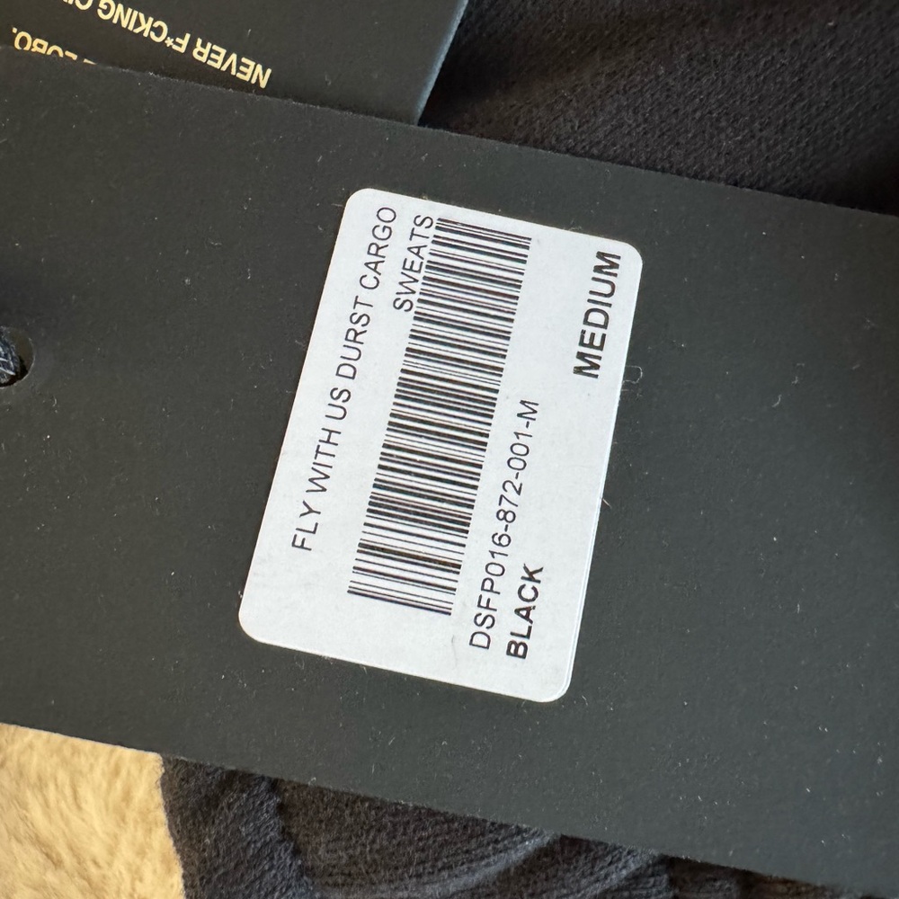 Darc Sport Black Pants with White Graphic - Picture 2 of 4